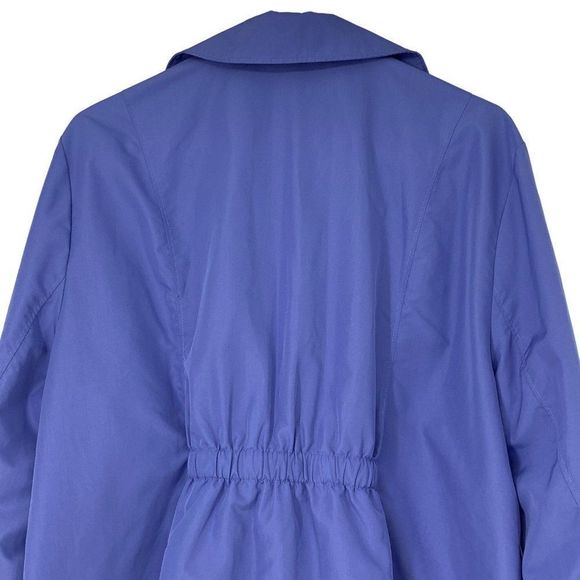 Chicos Sz 1X 18-20 Wind Breaker Spring Jacket Coat Purple Full Zip 3154 - Picture 8 of 10